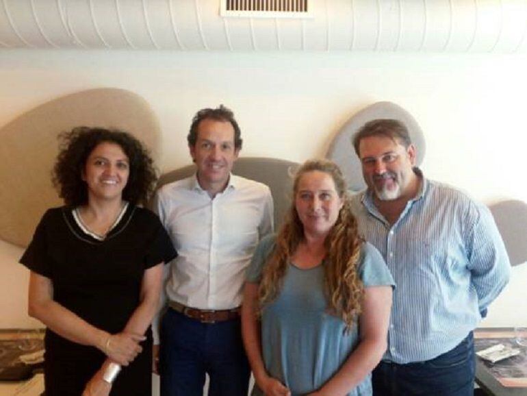 Un momento durante el encuentro entre Consell y Govern