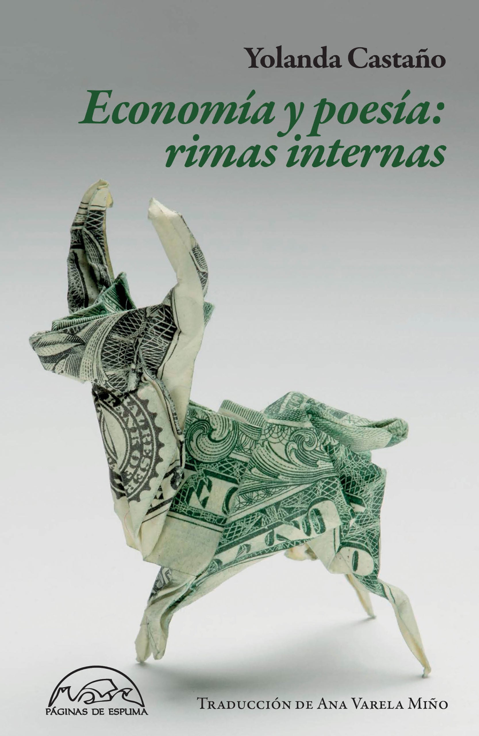 Cubierta de &#039;Economía y poesía: rimas internas&#039;, de Yolanda Castaño
