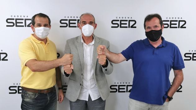 De derecha a izquierda: José Manuel Albentosa, Vicente Novoa y Carlos Arcaya