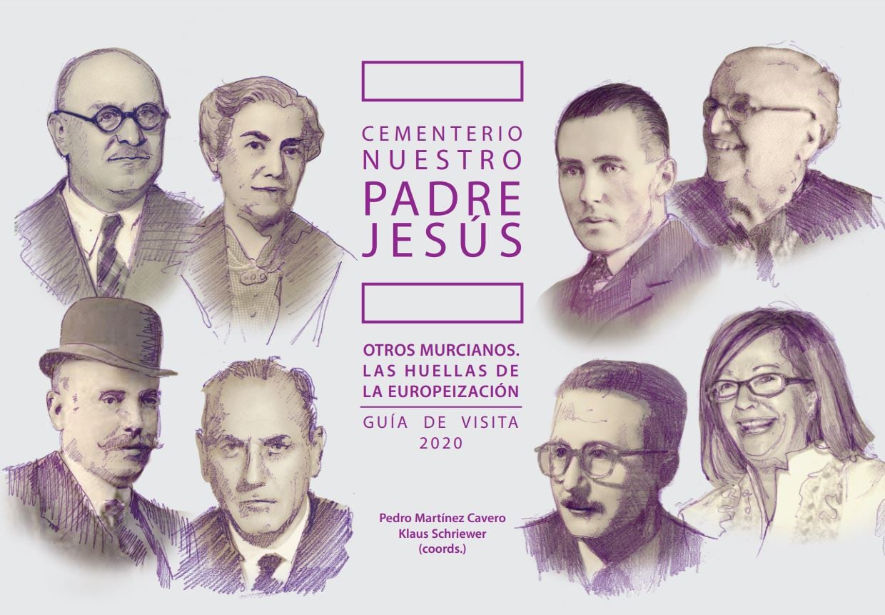 Cartel de las visitas guiadas al cementerio Nuestro Padre Jesús, en Murcia