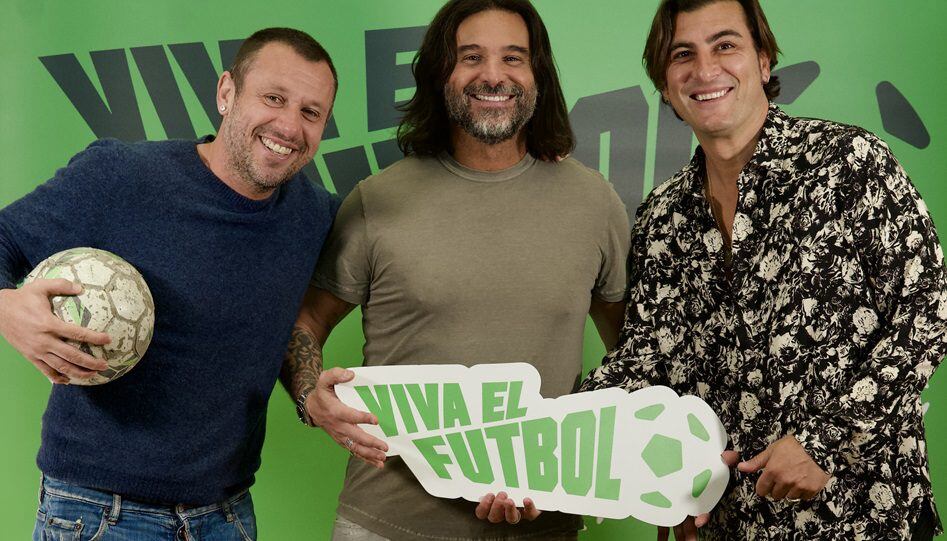 Antonio Cassano, Lele Adani y Nicola Ventola presentan su programa, &#039;Viva el Fútbol&#039;