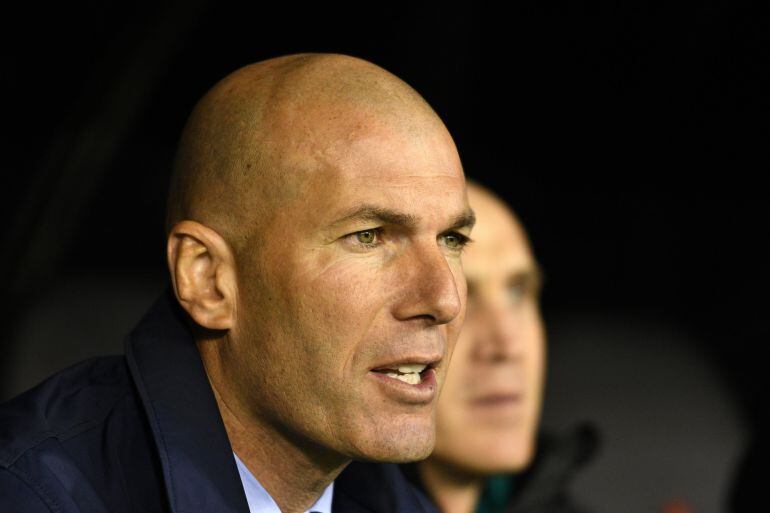 Zinedine Zidane durante un encuentro del Real Madrid