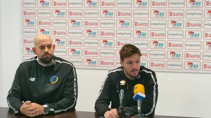 RP BM Soria Oriol Castellarnau y Fran Revuelta - Seguir avanzando y con buenas sensaciones, objetivo de Balonmano Soria y Grupo Herce Soria este fin de semana