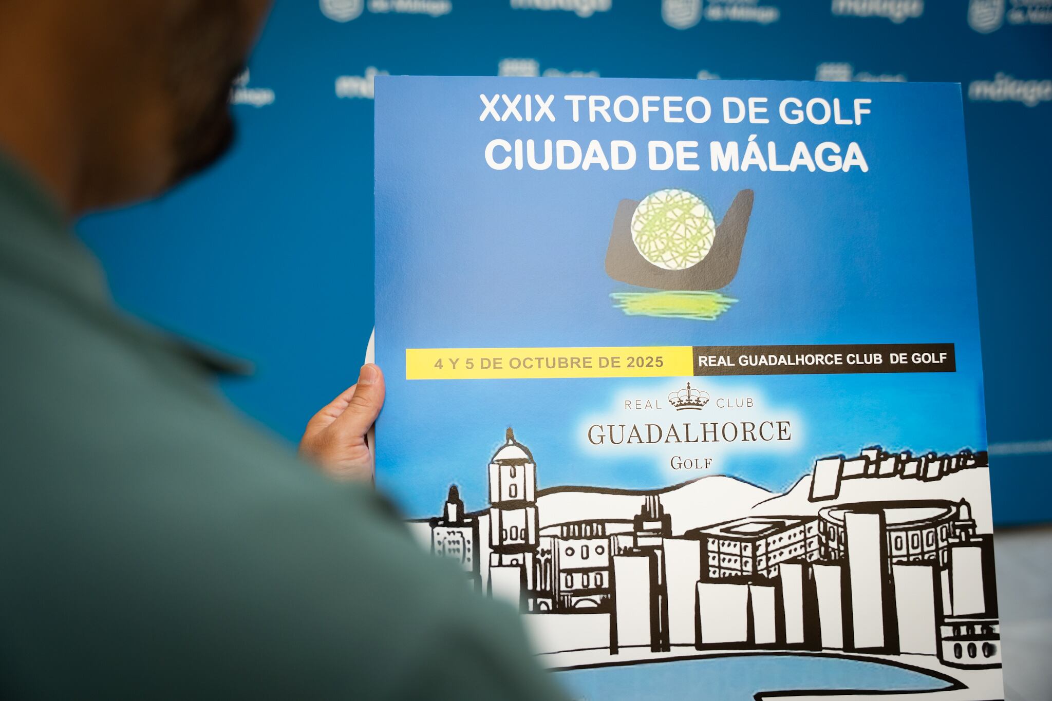 El trofeo de golf Ciudad de Málaga fue presentado este martes en el Ayuntamiento