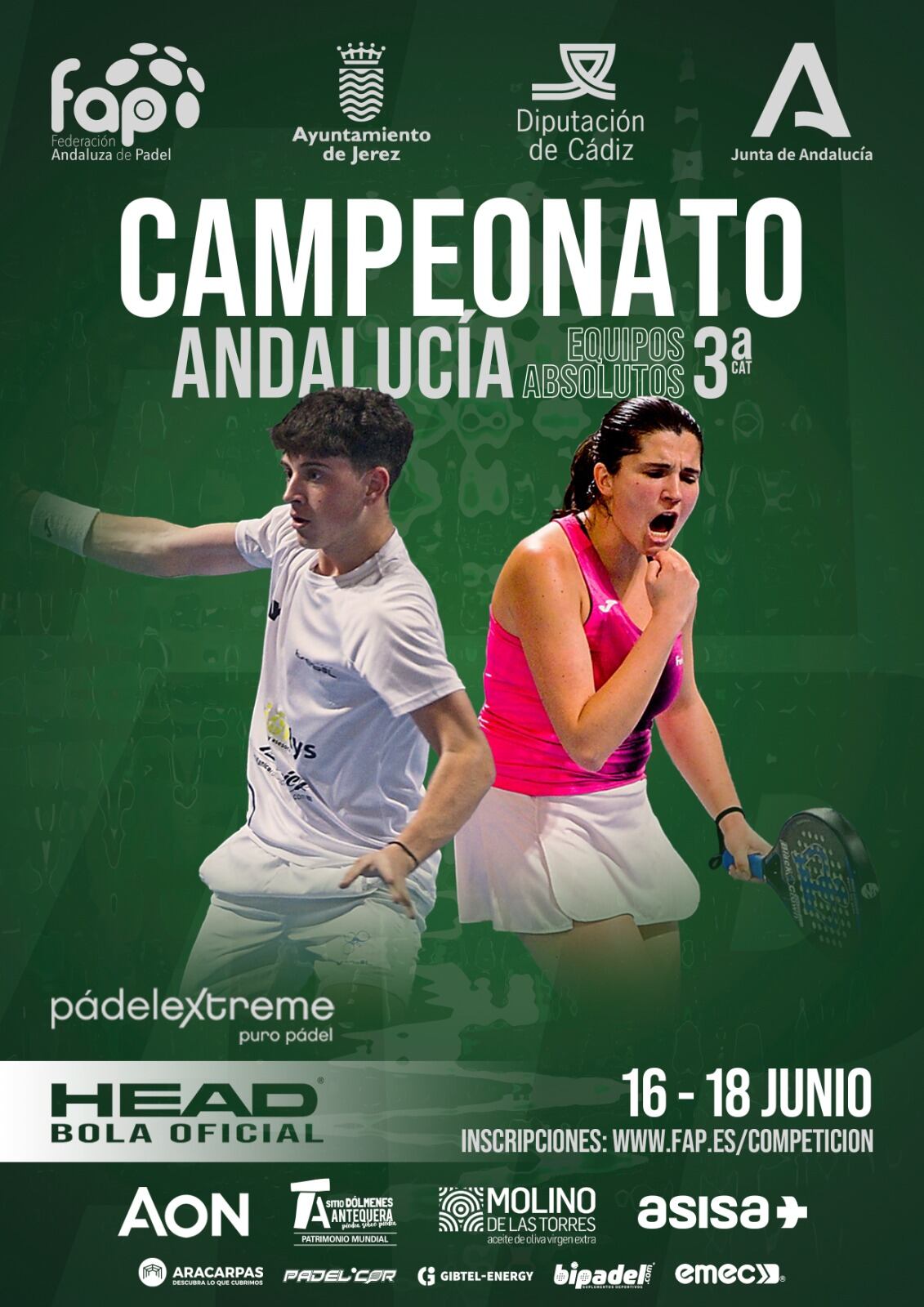 Cartel del Torneo de Pádel