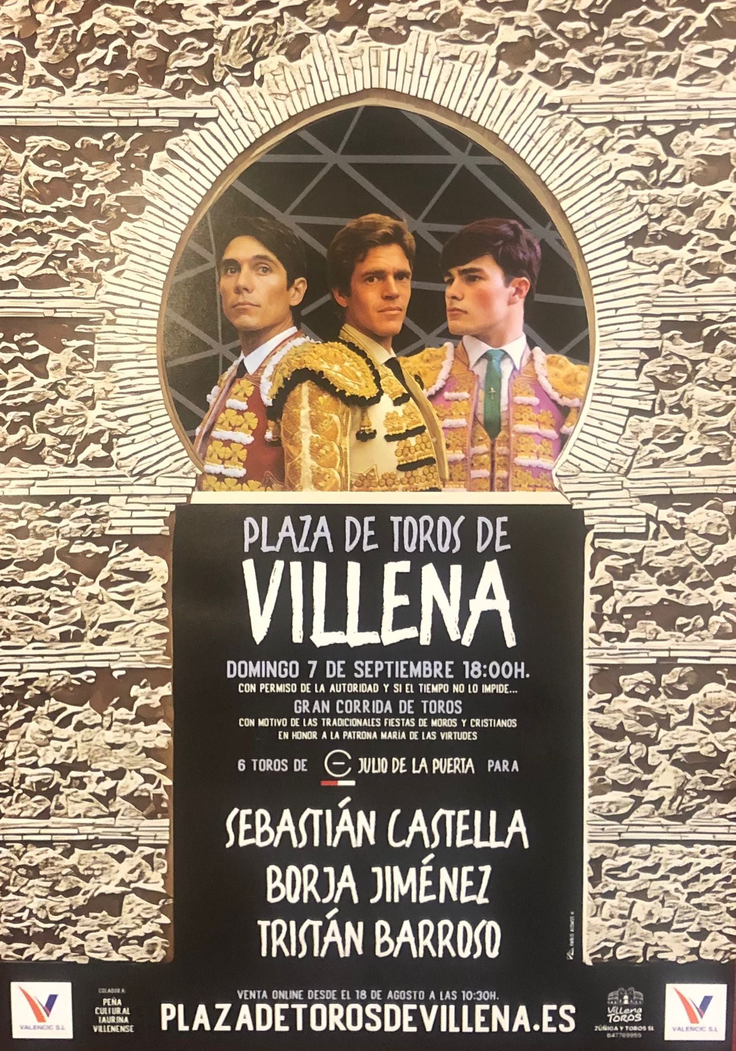 Cartel de la corrida de toros