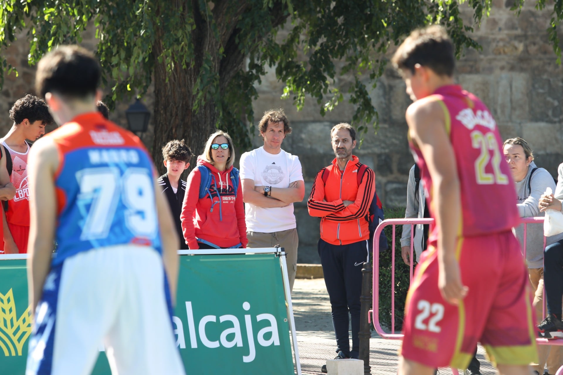 Rubén Lozano, concejal de Deportes, durante el transcurso del Circuito Regional Globalcaja 3x3 de Baloncesto