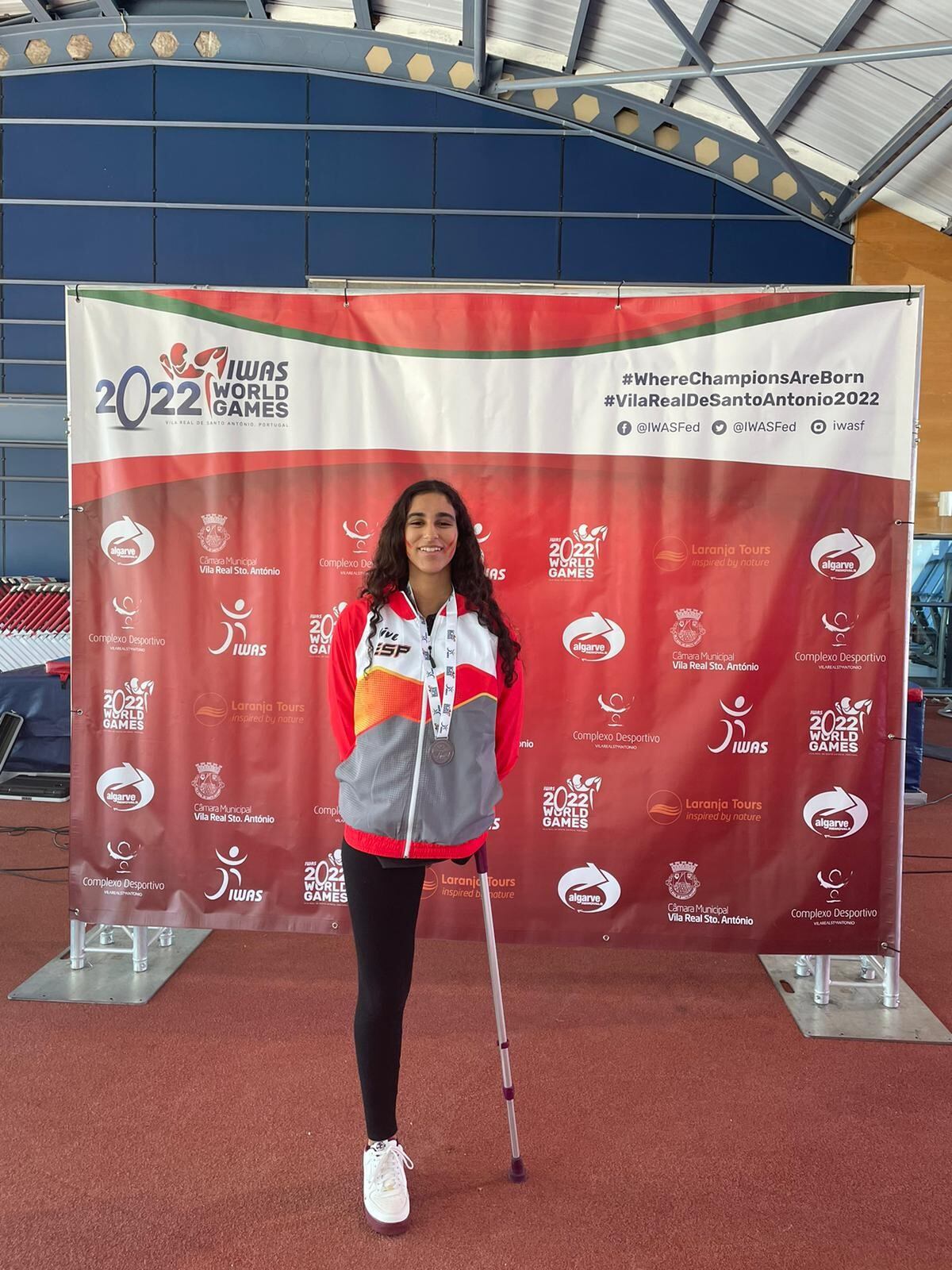 La nadadora del Club Mediterráneo Amira Bencherqi consiguió la medalla de plata en los IWAS World Games paralímpicos