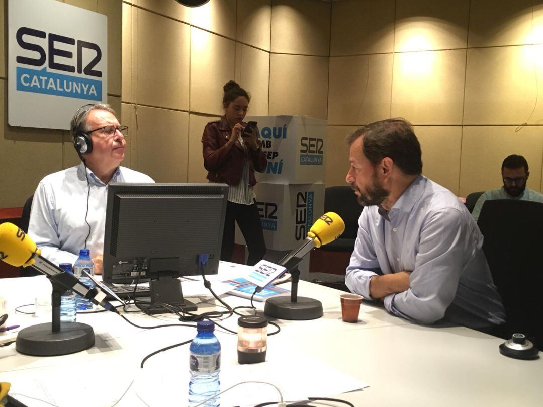 José Grinda, als estudis de SER Catalunya, entrevistat per Josep Cuní 