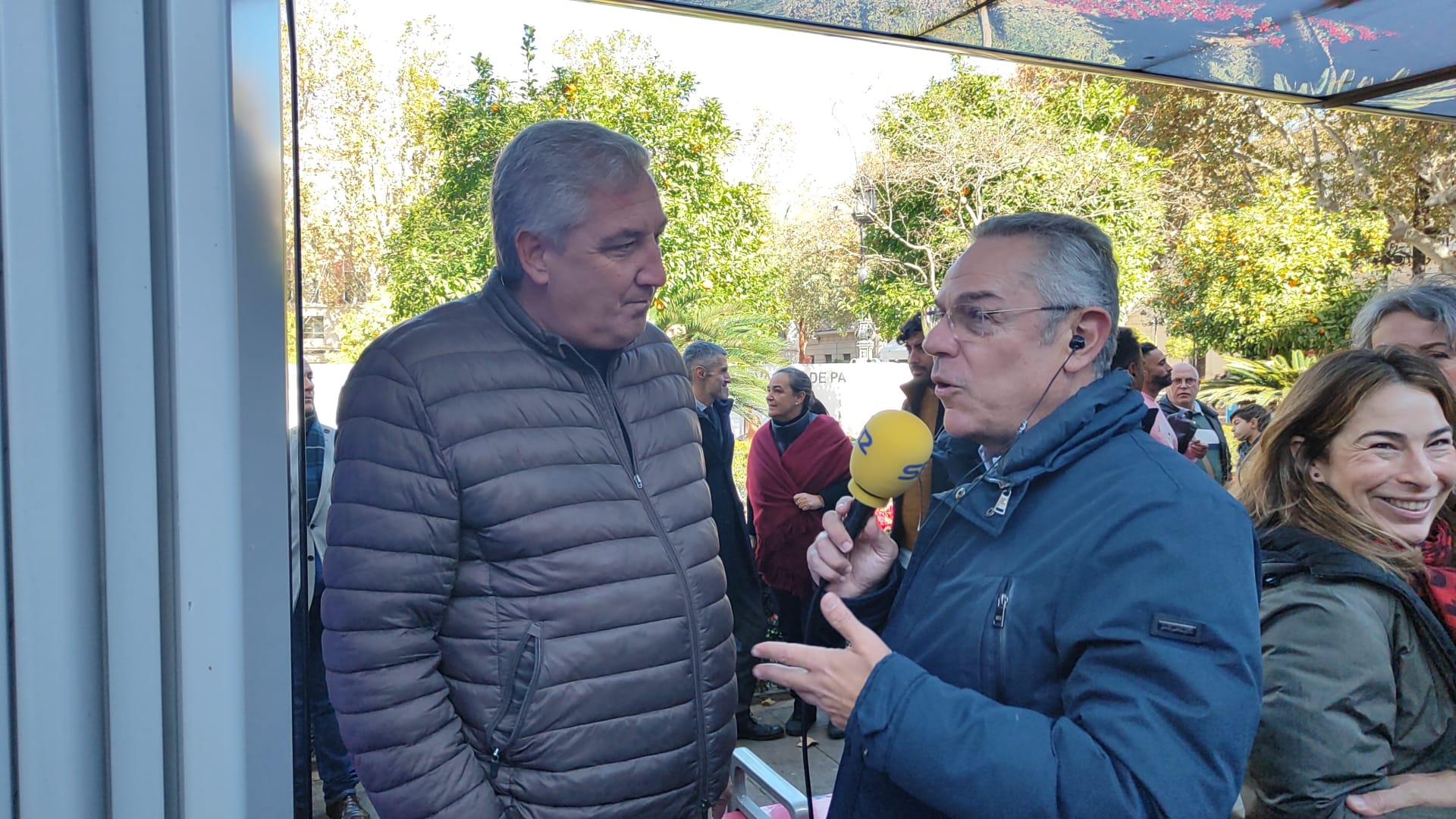 David Alba, director general de la CES en la Operación Buena Gente en Plaza Nueva