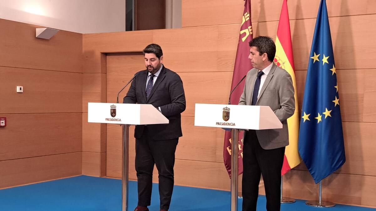 El Gobierno murciano y la Diputación de Alicante acuerdan una estrategia judicial conjunta que frene el recorte del Trasvase Tajo-Segura