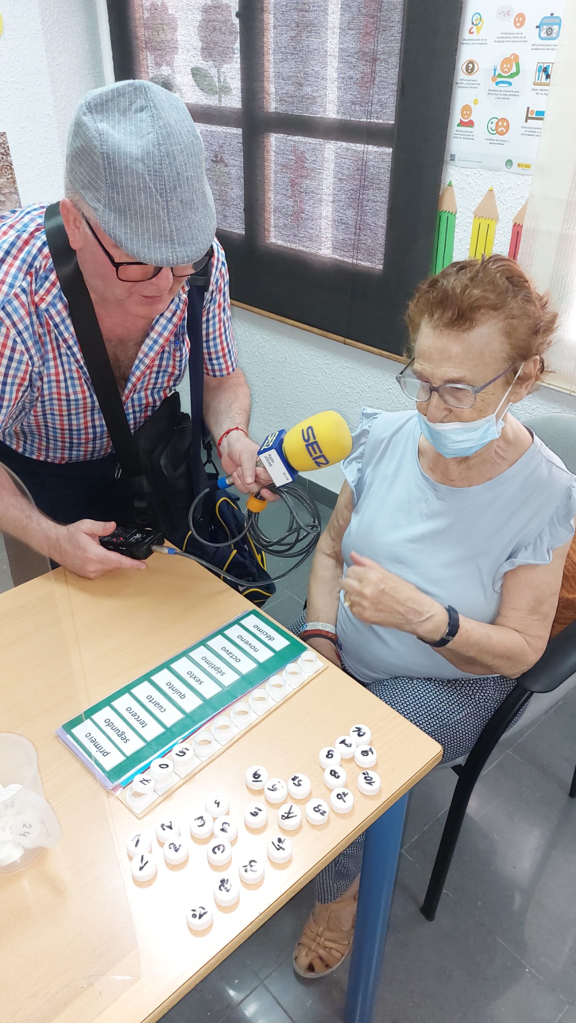 Momento en el que conversábamos con Teresina, una de las usuarias