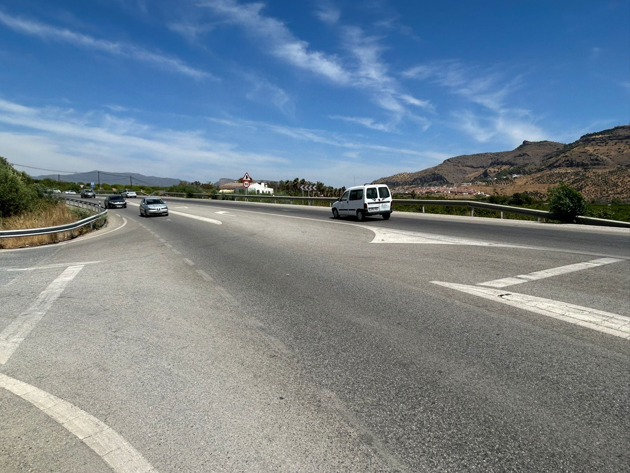 Tramo que será desdoblado en la A357