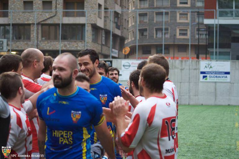 El VPC al final d'un partit de pretemporada. Ahir va guanyar en el debut de la lliga.