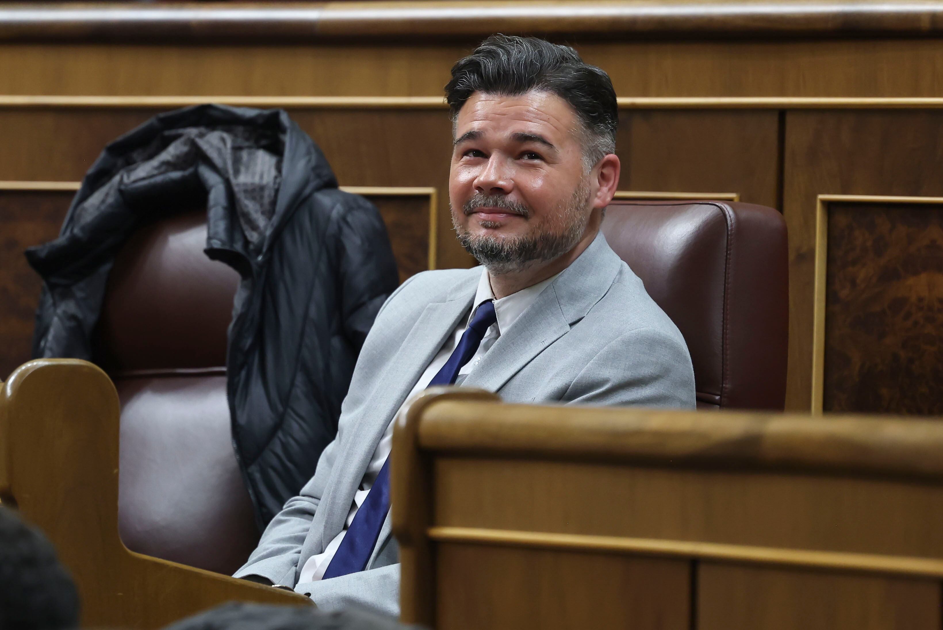 El portavoz de ERC, Gabriel Rufián