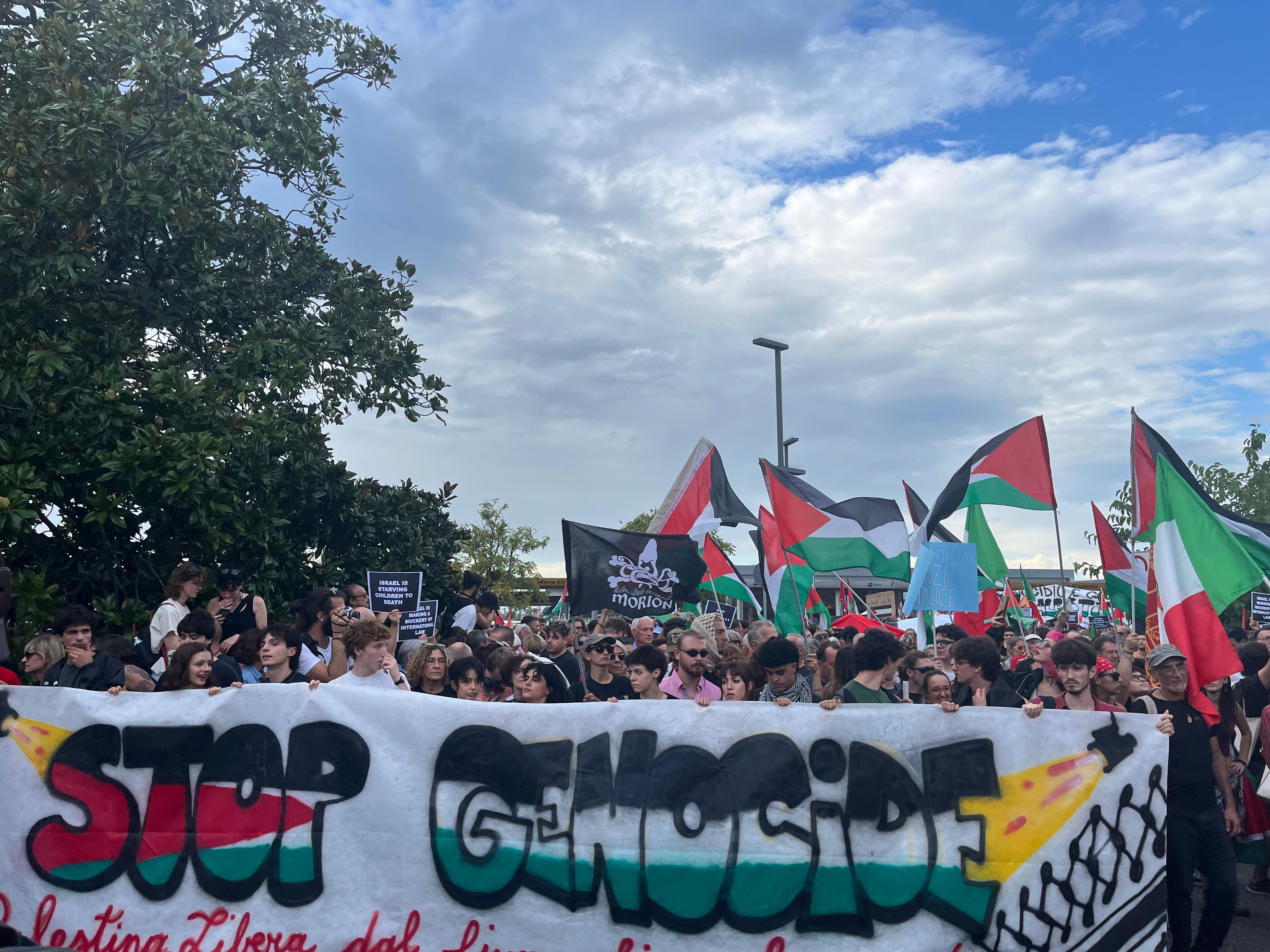 Imagen de la manifestación contra el Genocidio de Gaza
