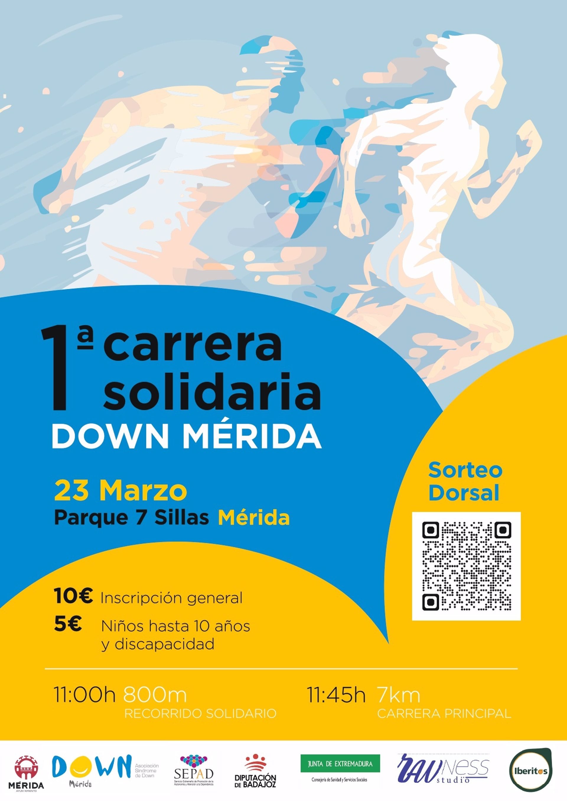 La Asociación Down Mérida organiza una carrera solidaria el próximo 23 de marzo, con motivo del Día Mundial del Síndrome de Down, para recaudar fondos y sensibilizar sobre la inclusión.