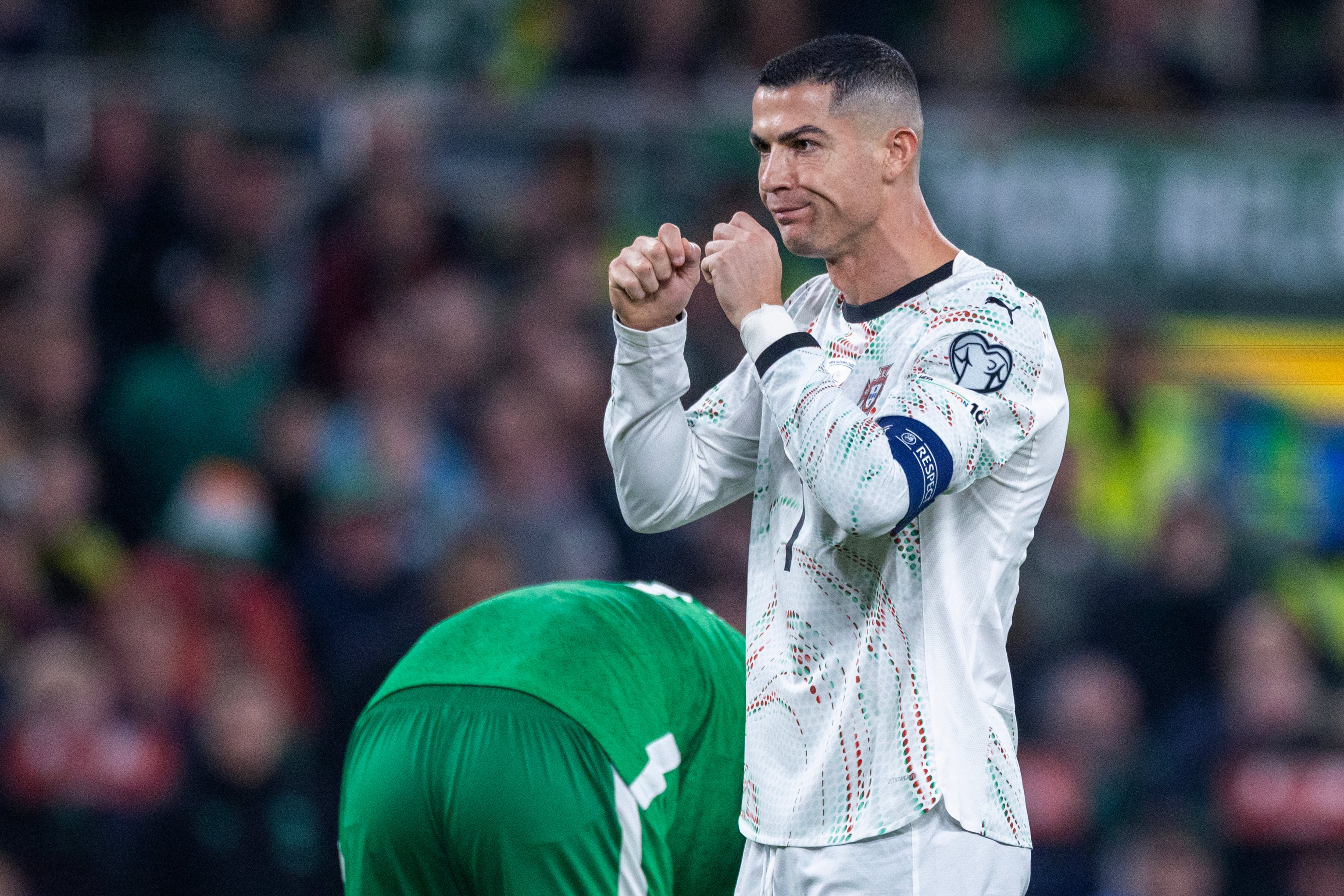 Cristiano Ronaldo, expulsado en el Irlanda-Portugal