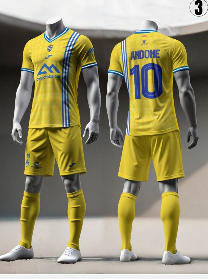 Nueva tercerá equipación del Atlético Baleares en 3D