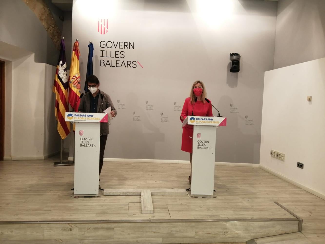 Un momento en la rueda de prensa tras el Consell de Govern