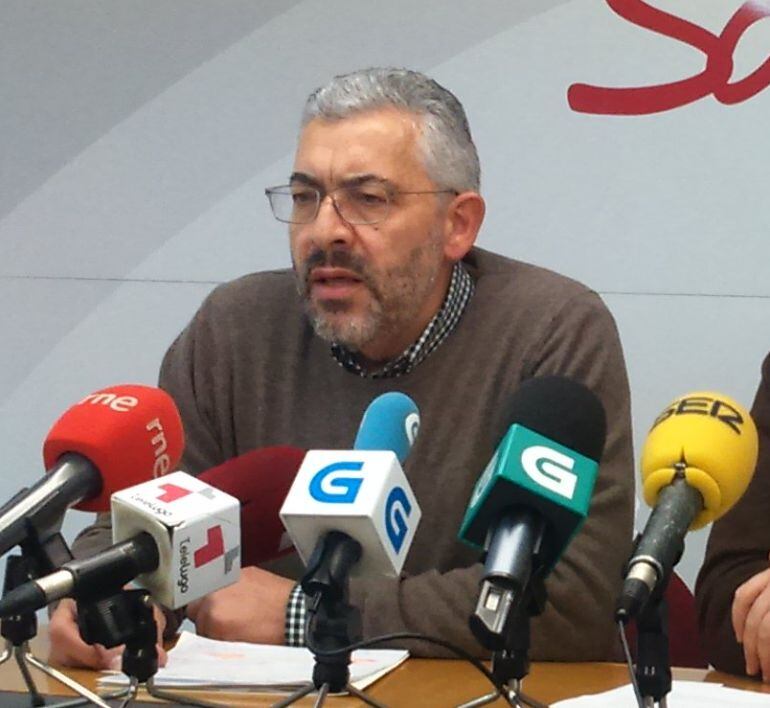 Miguel Fernández, en una comparecencia de prensa