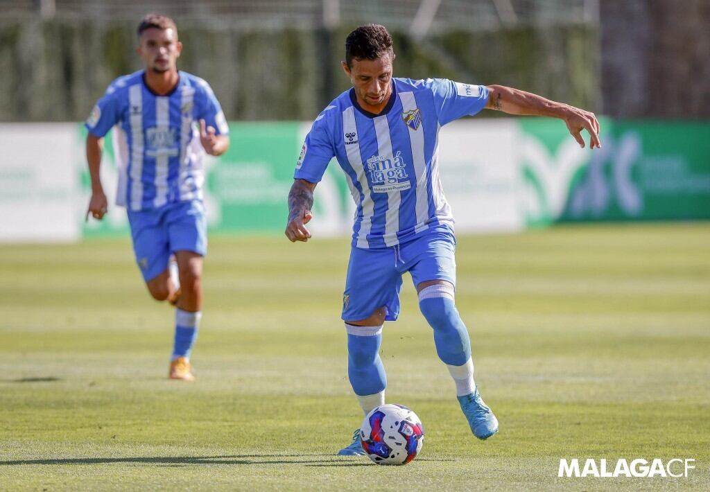 Rubén Castro en un amistoso con el Málaga CF