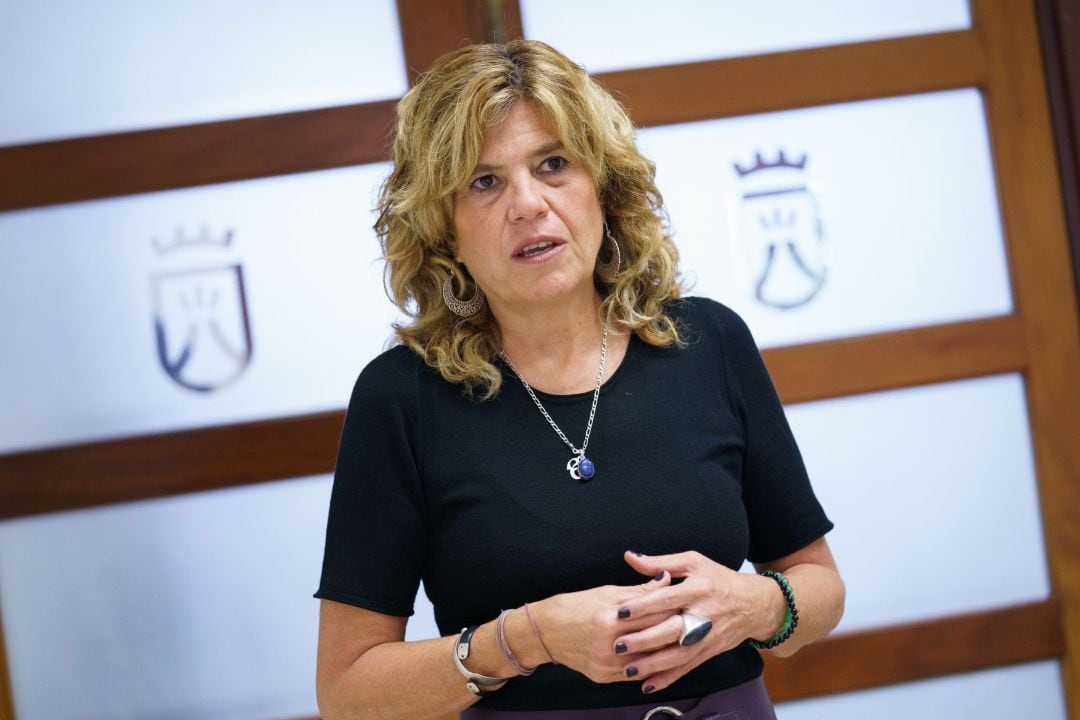 La portavoz de Sí Podemos Canarias en el Cabildo de Tenerife, María José Belda.