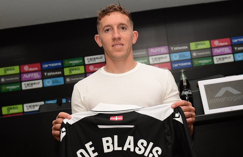 De Blasis en su presentación con el FC Cartagena