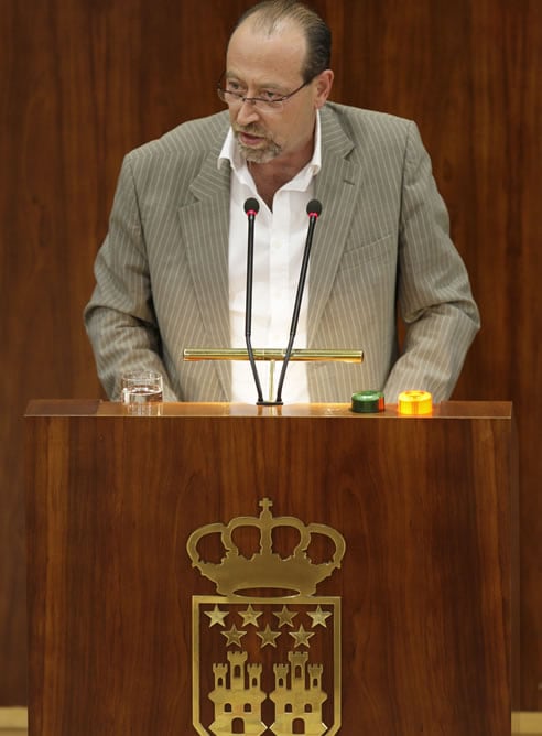 Miguel Ángel Reneses durante una internveción como diputado de la Asamblea de Madrid en 2009