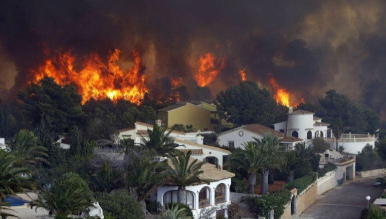 Incendio de Xàbia, en el verano de 2016