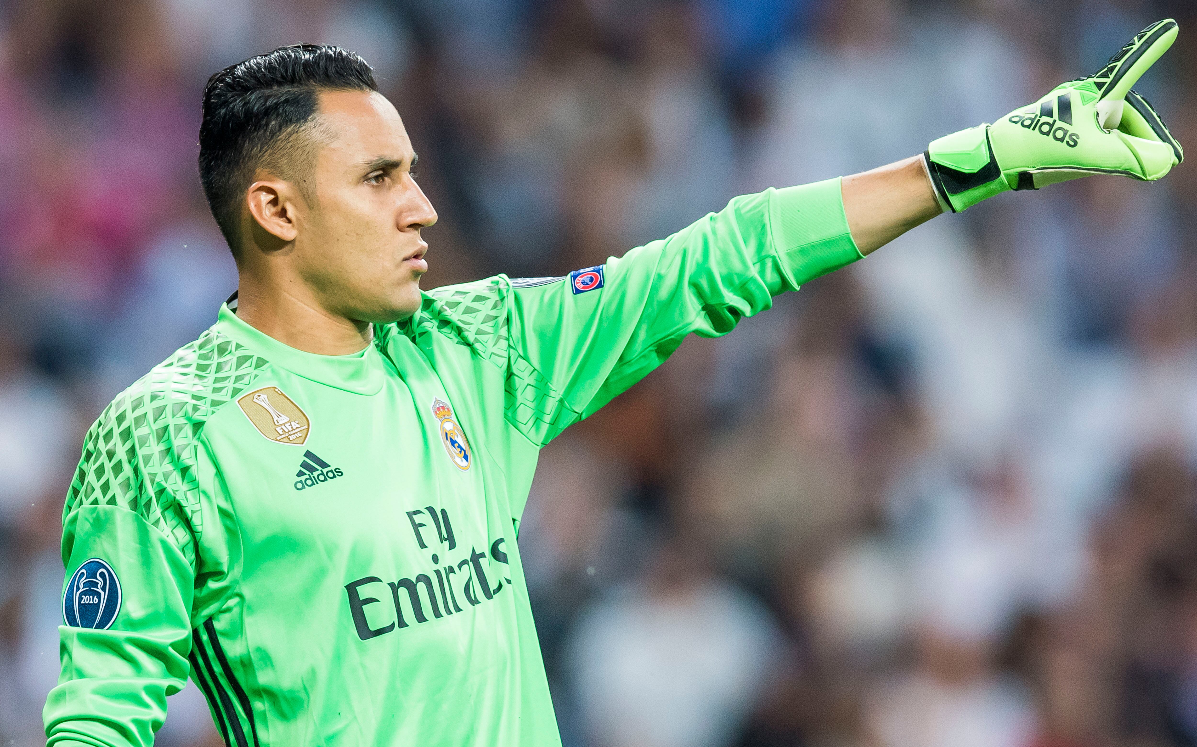 Keylor Navas, defendiendo la camiseta del Real Madrid en la Champions League