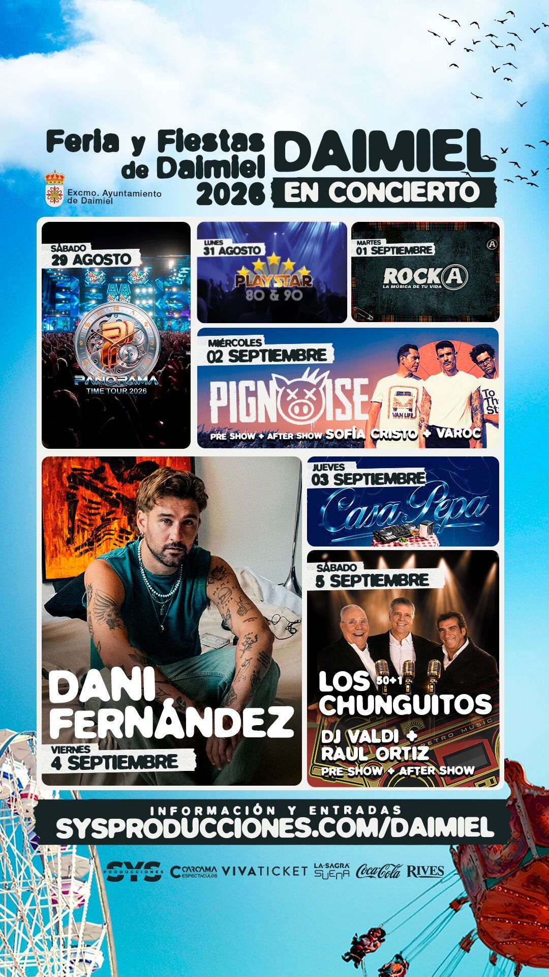 Cartel Feria y Fiestas Daimiel 2026