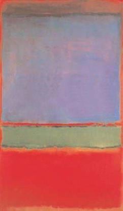 La obra de Mark Rothko, &#039;No. 6 (Violeta, Verde y Rojo)&#039;.