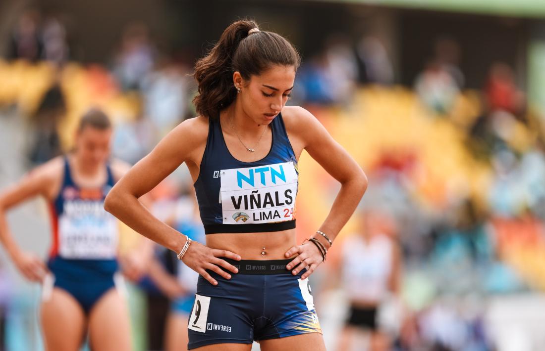 L'atleta Duna Viñals, durant el campionat sub-20 al Perú
