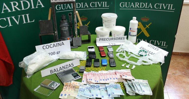 Droga incautada en la operación