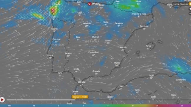 El tiempo para el viernes 1 de noviembre.