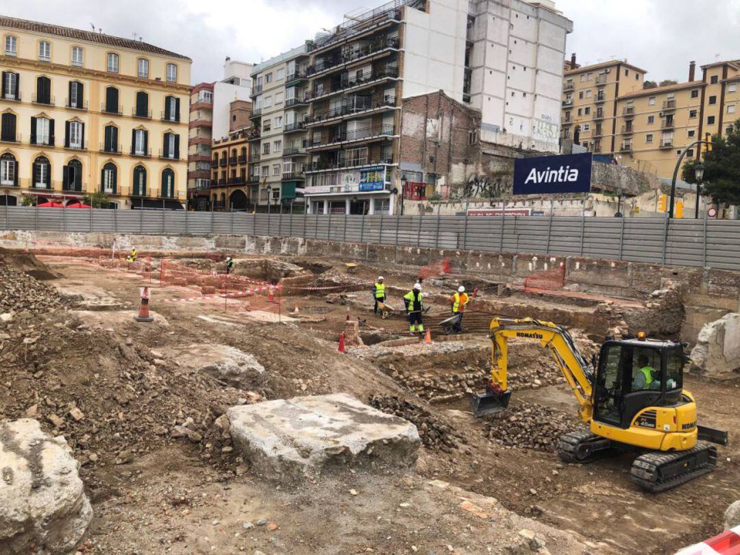 Parcela de los antiguos cines Astoria y Victoria en la Plaza de la Merced