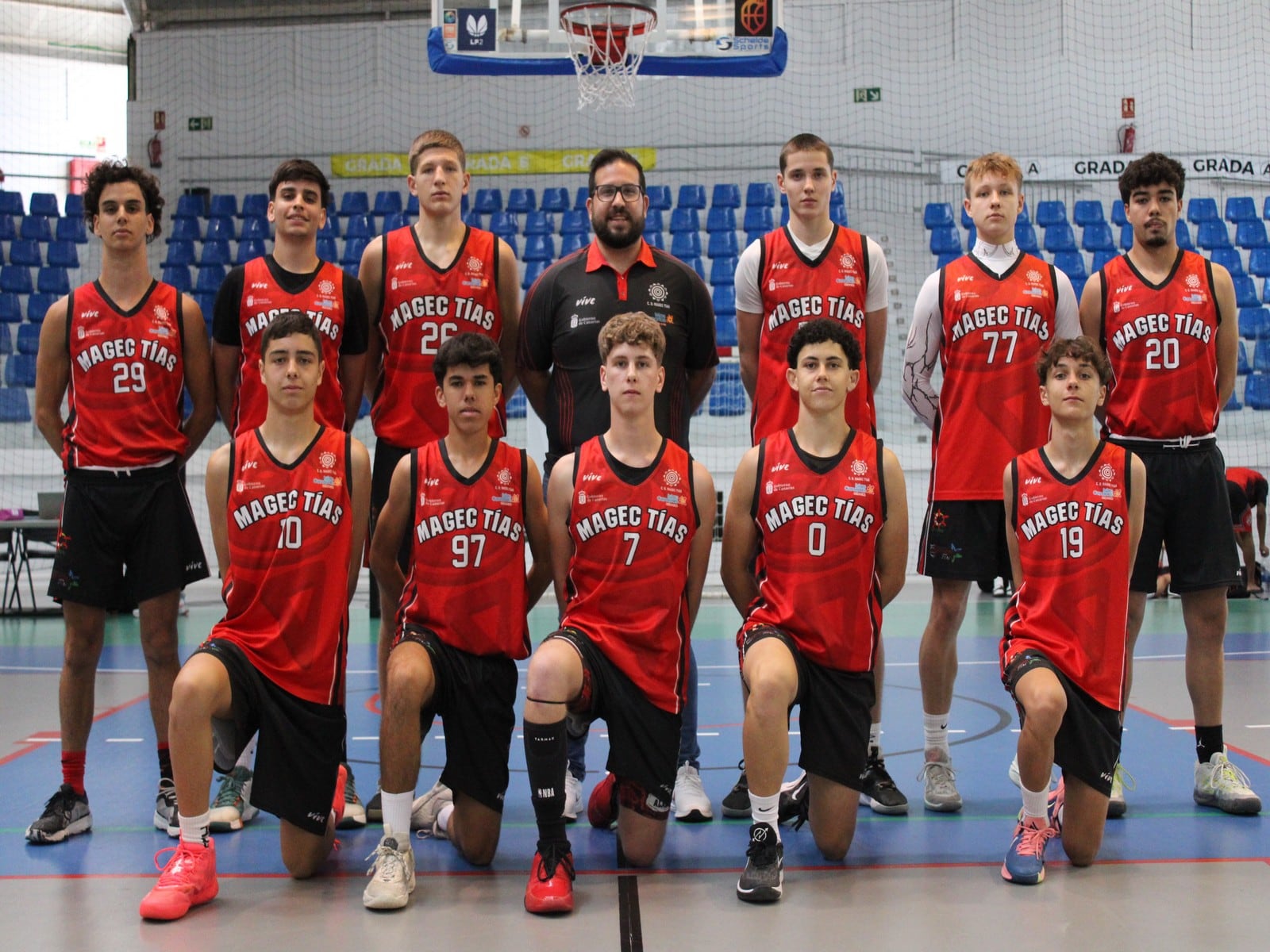 Equipo Junior Masculino del Magec Tías Lanzarote.