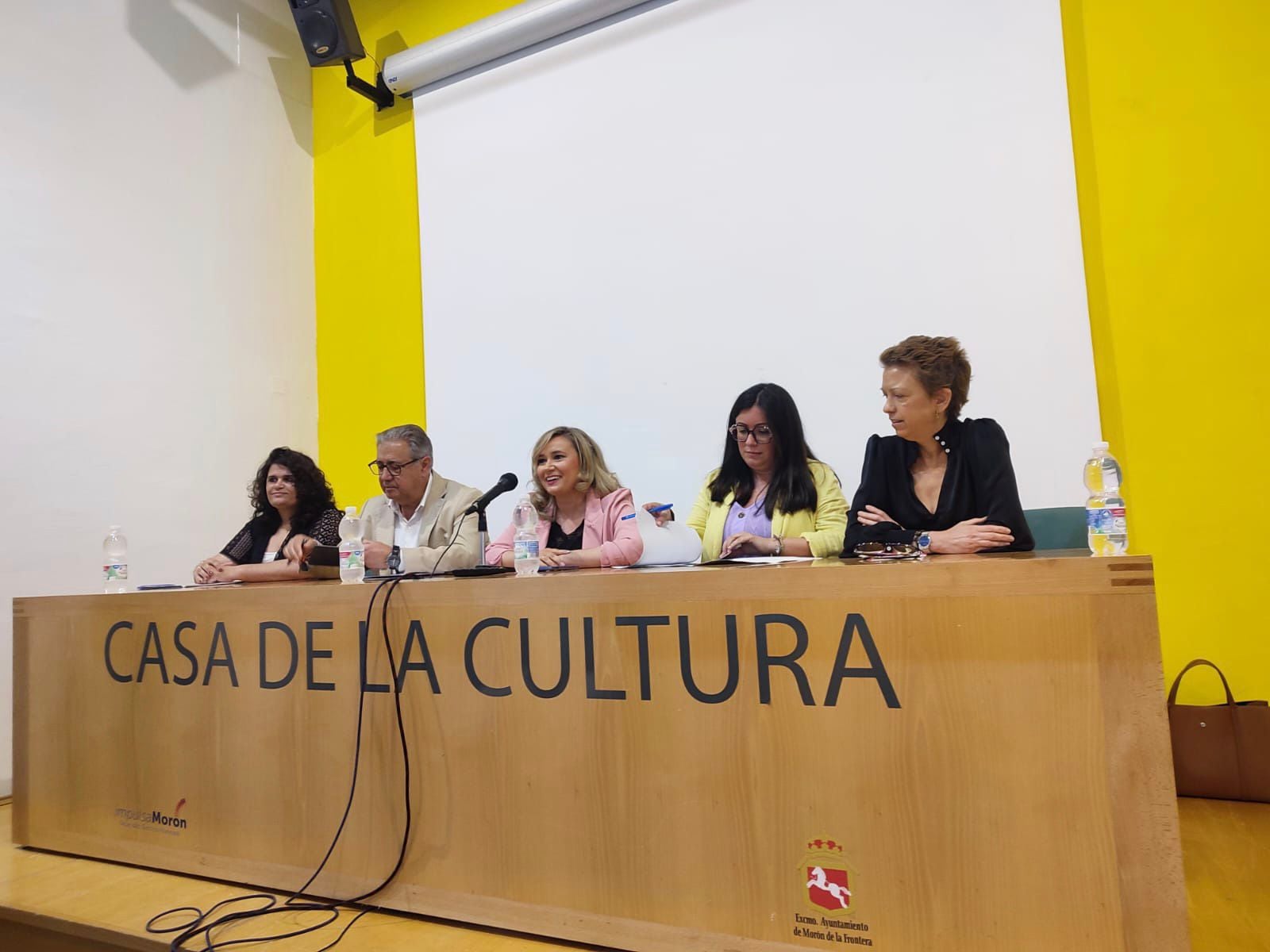 Los ponentes el pasado sábado en la Casa de la Cultura