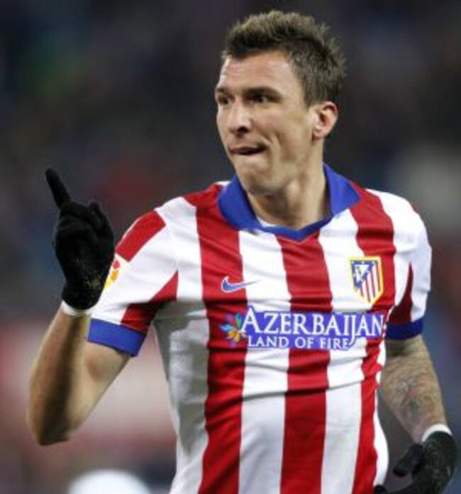 18/12/14 PARTIDO COPA DEL REY DIECISEISAVOS VUELTA ATLETICO DE MADRID - LHOSPITALET HOSPITALET GOL 2-1 MANDZUKIC