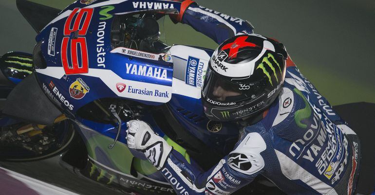 Jorge Lorenzo, en los entrenamienos del GP de Catar.