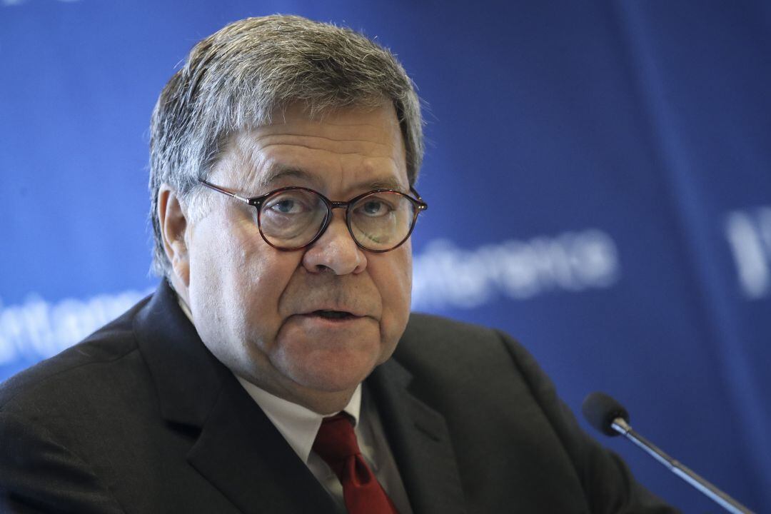 El fiscal general de EEUU, William Barr