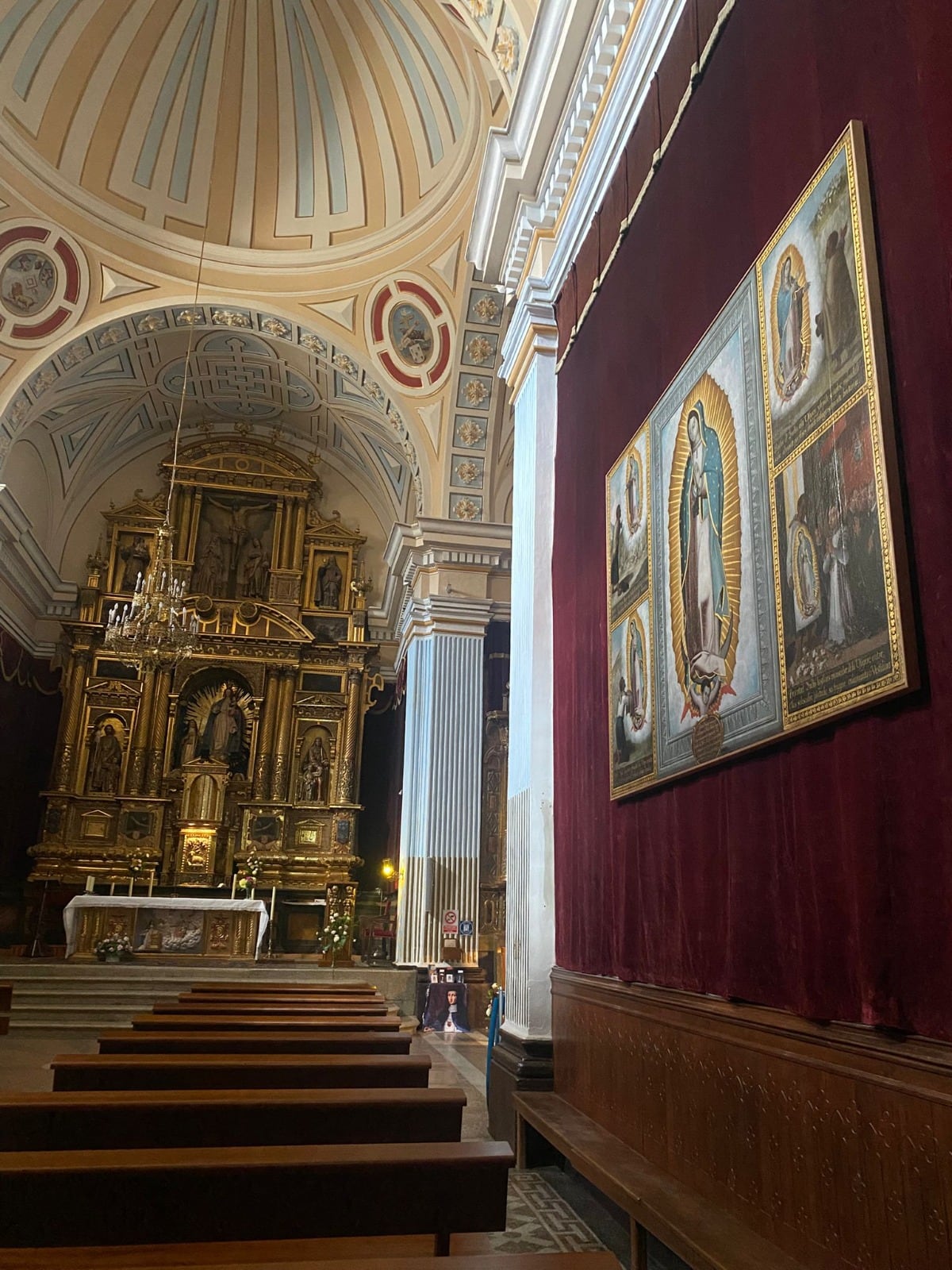 El lienzo se expone en la iglesia del convento de la Concepcionistas de Ágreda
