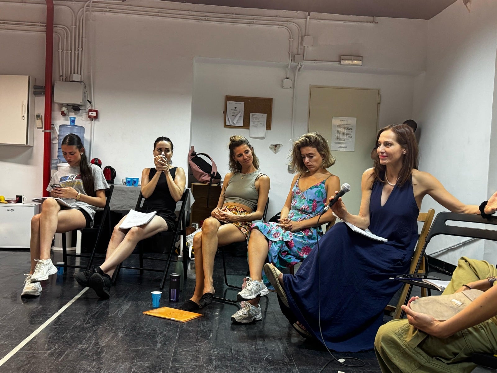 Natalia Millán y parte del elenco en los ensayos de &#039;Cleopatra enamorada, el musical&#039;