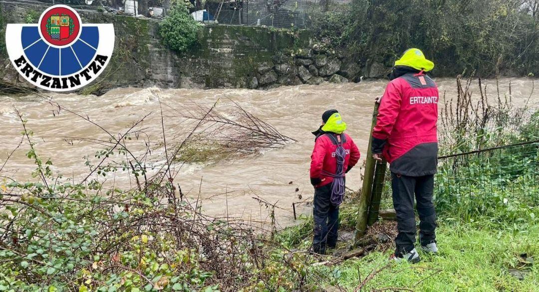 Zona junto al río Karrantza donde se encontró el cadáver