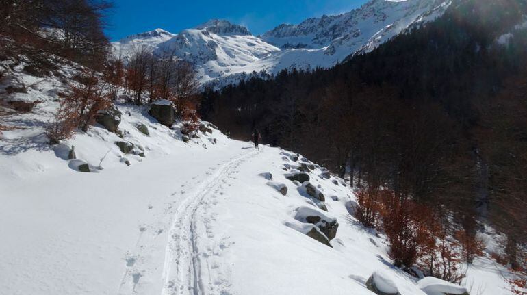La zona de Conangles, on s'ha produït l'allau