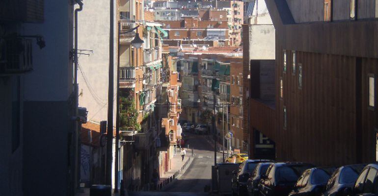 Una de las calles del casco urbano de Alcobendas, junto al Centro de Arte