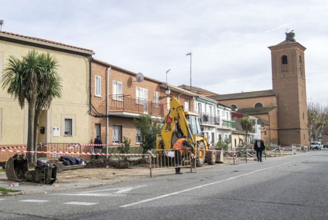 Obras en la calle del Val