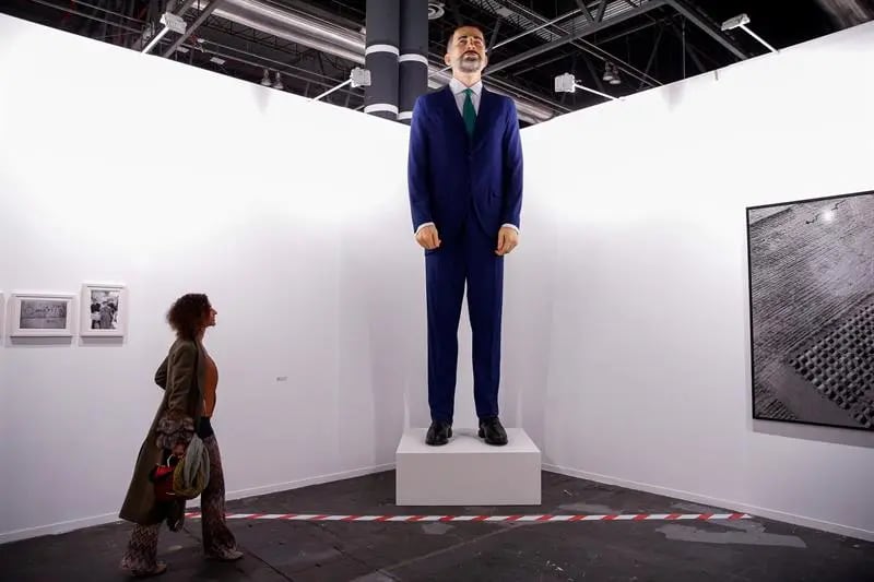 Controvertido ninot del Rey Felipe VI expuesto en ARCO 2019 /EFE