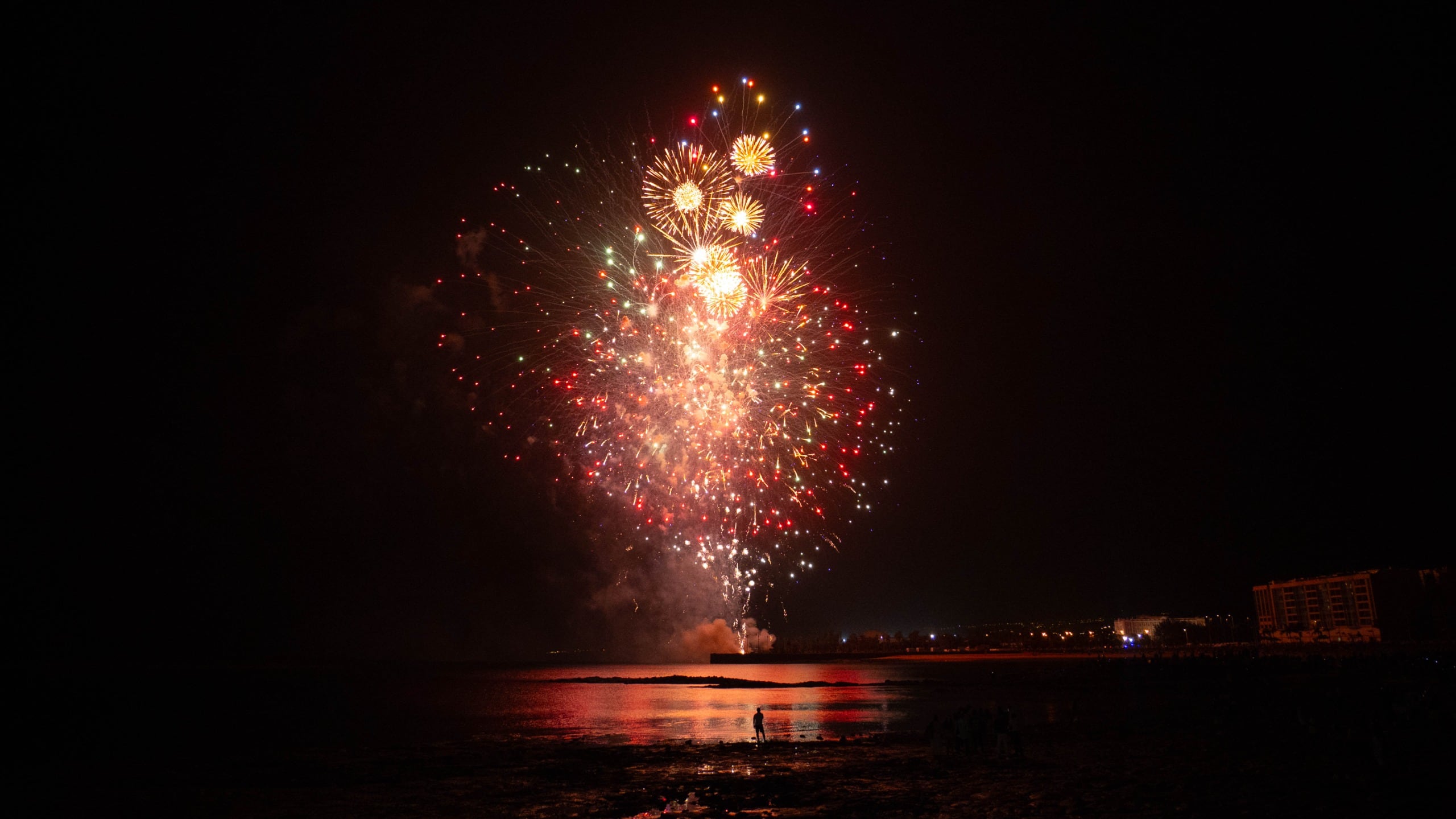 Festival pirotécnico en Arrecife